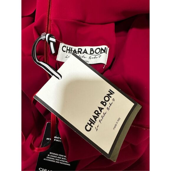 NWT CHIARA BONI LA PETITE ROBE Gudrum Halter Ruffle Gown Size 44(US8) $995 - Picture 11 of 11